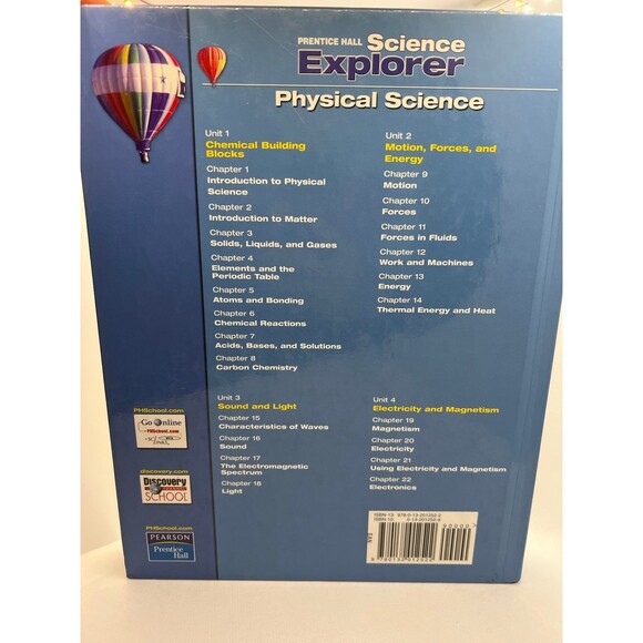 Prentice Hall PHYSICAL SCIENCE Textbook (Bx X) - Picture 2 of 7
